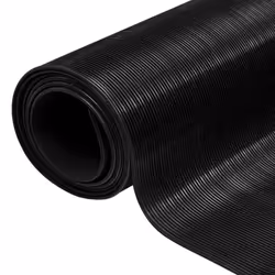 vidaXL Floor Mat Anti-Slip 2x1m Fine Ribbed Rubber Home Farm Carpet Protector