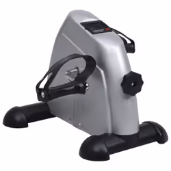 VidaXL 90627, Mini exercise bicycle, Magnetic, 100 kg, Black, Silver, Buttons, LCD