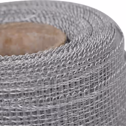 vidaXL Mesh Roll 100x1000cm Silver Aluminium Door Window Insect Control Screen - Additional view 4