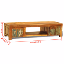 Reclaimed Home Furniture Vintage Wood TV Stand TV Shelf Storage Cabinet