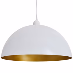 vidaXL 2x Ceiling Lamp Height-adjustable Semi-spherical White Lighting Fixture - Additional view 7