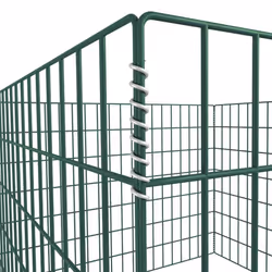 vidaXL Square Mesh Garden Composter 100x100x70cm Garden Waste Container Bin