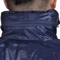 New Men's 2-Piece Rain Suit w/Hood 2 Colour 4Size Selectable Waterproof Jacket - blue, xl
