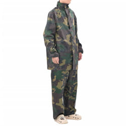 New Men's 2-Piece Rain Suit w/Hood 2 Colour 4Size Selectable Waterproof Jacket - green, m