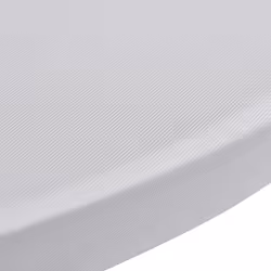 vidaXL 2x Standing Table Cover 70cm White Stretch Slipcover Tablecloth Protect