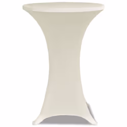 Standing Table Cover Ã70 Cream Stretch 2 pcs - Additional view 2