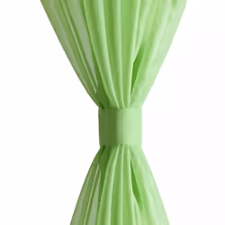 vidaXL 2x Sheer Curtain 140x175cm Apple Green Window Blind Shade Sunscreen