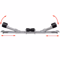 vidaXL Boat Trailer Bottom Support Bracket with Keel Rollers Holder Accessory - Additional view 6