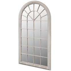 vidaXL Rustic Arch Garden Mirror 60x116cm Light Garden Home Window Illusion