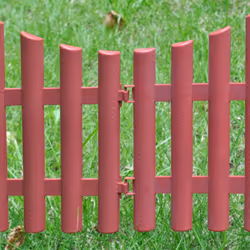 vidaXL 17x Lawn Divider Brown 10m Outdoor Garden Fence Panel Edging Barrier - Additional view 3
