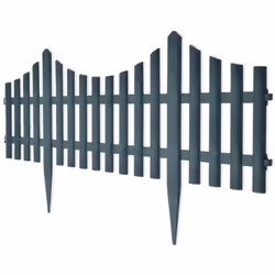 vidaXL 17x Lawn Divider Green 10m Outdoor Garden Fence Panel Edging Barrier