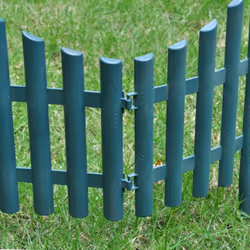 vidaXL 17x Lawn Divider Green 10m Outdoor Garden Fence Panel Edging Barrier - Additional view 4