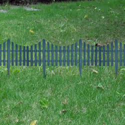 vidaXL 17x Lawn Divider Green 10m Outdoor Garden Fence Panel Edging Barrier - Additional view 7