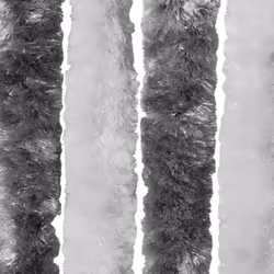 vidaXL Insect Curtain Grey and White 100x220cm Chenille Bug Door Mesh Screen