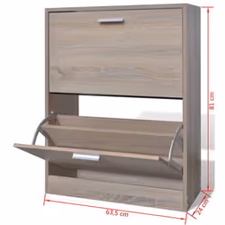 VidaXL 241243 shoe organizer Closed Oak - Additional view 6