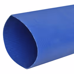 vidaXL Flat Hose 50m 2" PVC Water Delivery Farm Pump Reel Tubing Pipe Fitting