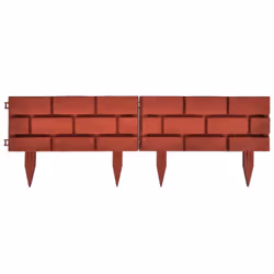 vidaXL 11x Garden Lawn Fencing Divider Brick Design Edging Farm Yard Border - Additional view 6