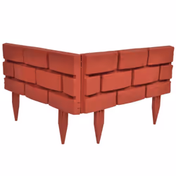 vidaXL 11x Garden Lawn Fencing Divider Brick Design Edging Farm Yard Border - Additional view 7