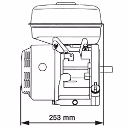 vidaXL Petrol Engine 6.5HP 4.8kW Black Gasoline Recoil Start Generator Motor - Additional view 5