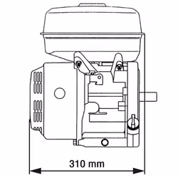 vidaXL Petrol Engine 15HP 11kW Black Gasoline Generators 4-stroke Petrol Power - Additional view 7