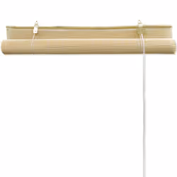 vidaXL Roller Blinds Bamboo 120x160cm Office Window Curtain Blackout Shade