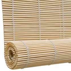 vidaXL Roller Blinds 140x160cm Natural Bamboo Window Curtain Drape Sunscreen