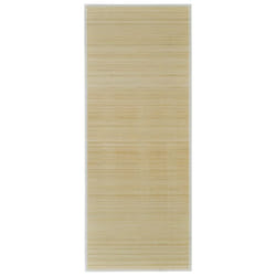 Rectangular Natural Bamboo Rug 120 x 180 cm