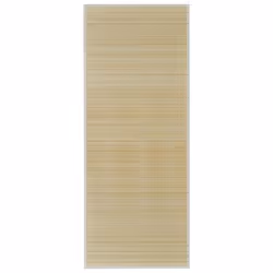 VidaXL 241335, Indoor, Floor mat, Bamboo, PVC, Polyester, Polypropylene (PP), Bamboo, Monochromatic, Rectangle
