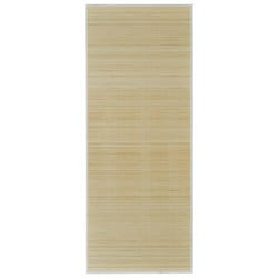 VidaXL 241335 area rug Indoor Floor mat Rectangle Bamboo, PVC, Polyester, Polypropylene (PP) Bamboo