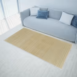 VidaXL 241335 area rug Indoor Floor mat Rectangle Bamboo, PVC, Polyester, Polypropylene (PP) Bamboo