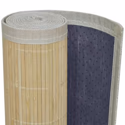 VidaXL 241335 area rug Indoor Floor mat Rectangle Bamboo, PVC, Polyester, Polypropylene (PP) Bamboo - Additional view 4