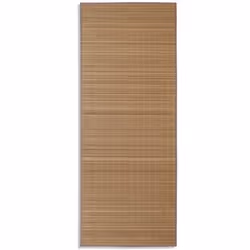 VidaXL 241337, Indoor, Floor mat, Bamboo, PVC, Polyester, Polypropylene (PP), Brown, Monochromatic, Rectangle