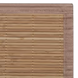 VidaXL 241337 area rug Indoor Floor mat Rectangle Bamboo, PVC, Polyester, Polypropylene (PP) Brown - Additional view 6