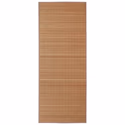 Rectangular Brown Bamboo Rug 120 x 180 cm
