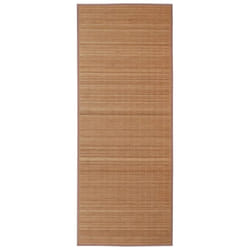 Rectangular Brown Bamboo Rug 120 x 180 cm