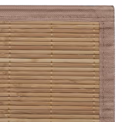 Rectangular Brown Bamboo Rug 120 x 180 cm - Additional view 8
