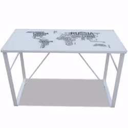 vidaXL Rectangular Desk with Map Pattern Workstation Writing Gaming Table - Additional view 3
