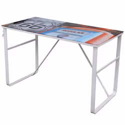 VidaXL 241163, Executive office desk, Office, Straight, Rectangular shape, Multicolour, Glass