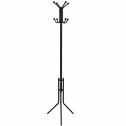 VidaXL 241172, Floorstanding, Metal, 8 hook(s), Black, 410 mm, 410 mm