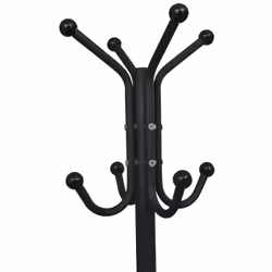 VidaXL 241172 coat rack Floorstanding 8 hook(s) Black