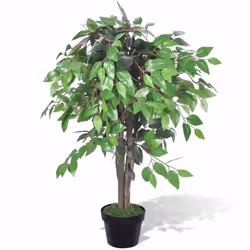 vidaXL Artificial Plant Ficus Tree with Pot 90cm Fake Plant Arrangement Decor
