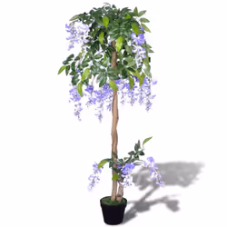 vidaXL Artificial Wisteria with Pot 120cm Fake Plant Arrangement Home Decor