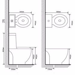 vidaXL Ceramic Toilet & Bidet Set Black Home WC Bathroom Plumbing Fixtures