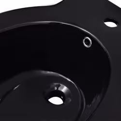 vidaXL Ceramic Toilet & Bidet Set Black Home WC Bathroom Plumbing Fixtures - Additional view 7