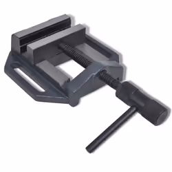 vidaXL Manually Operated Drill Press Vice 90mm Pillar Bench Milling Tool Clamp