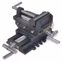 vidaXL Manually Cross Slide Drill Press Vice 78 mm Milling Drilling Clamp