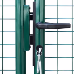 vidaXL Mesh Garden Gate Outdoor Gate Entrance Gate Animal Barrier Fencing