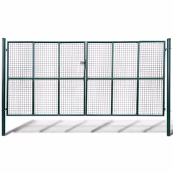 vidaXL Mesh Garden Gate 415x225cm Outdoor Patio Fencing Barrier Edging Door
