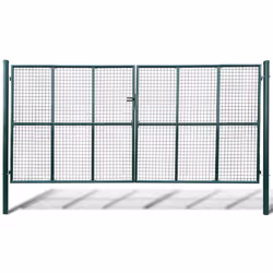 vidaXL Mesh Garden Gate 415x250cm Outdoor Patio Fencing Barrier Edging Door