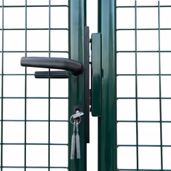 vidaXL Mesh Garden Gate 415x250cm Outdoor Patio Fencing Barrier Edging Door